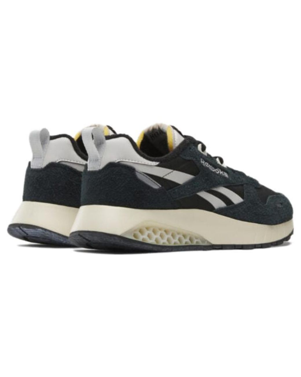 Reebok Black Classic Leather Hexalite Shoes 'Core' for men