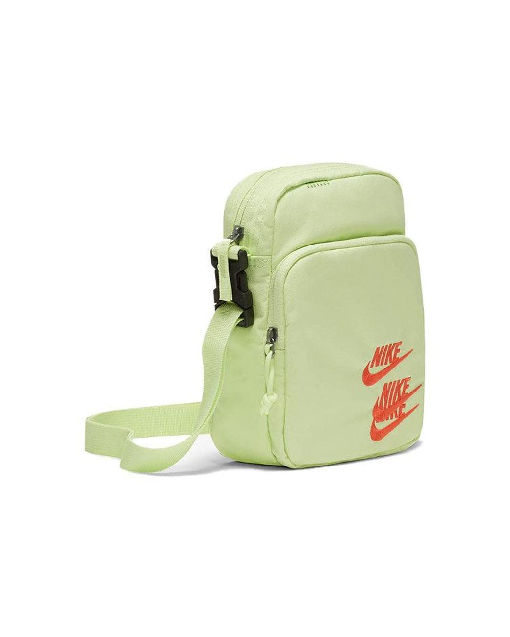 Nike Green Heritage Embroidered "Triple Logo" Sling Bag 'Light Lime' for men