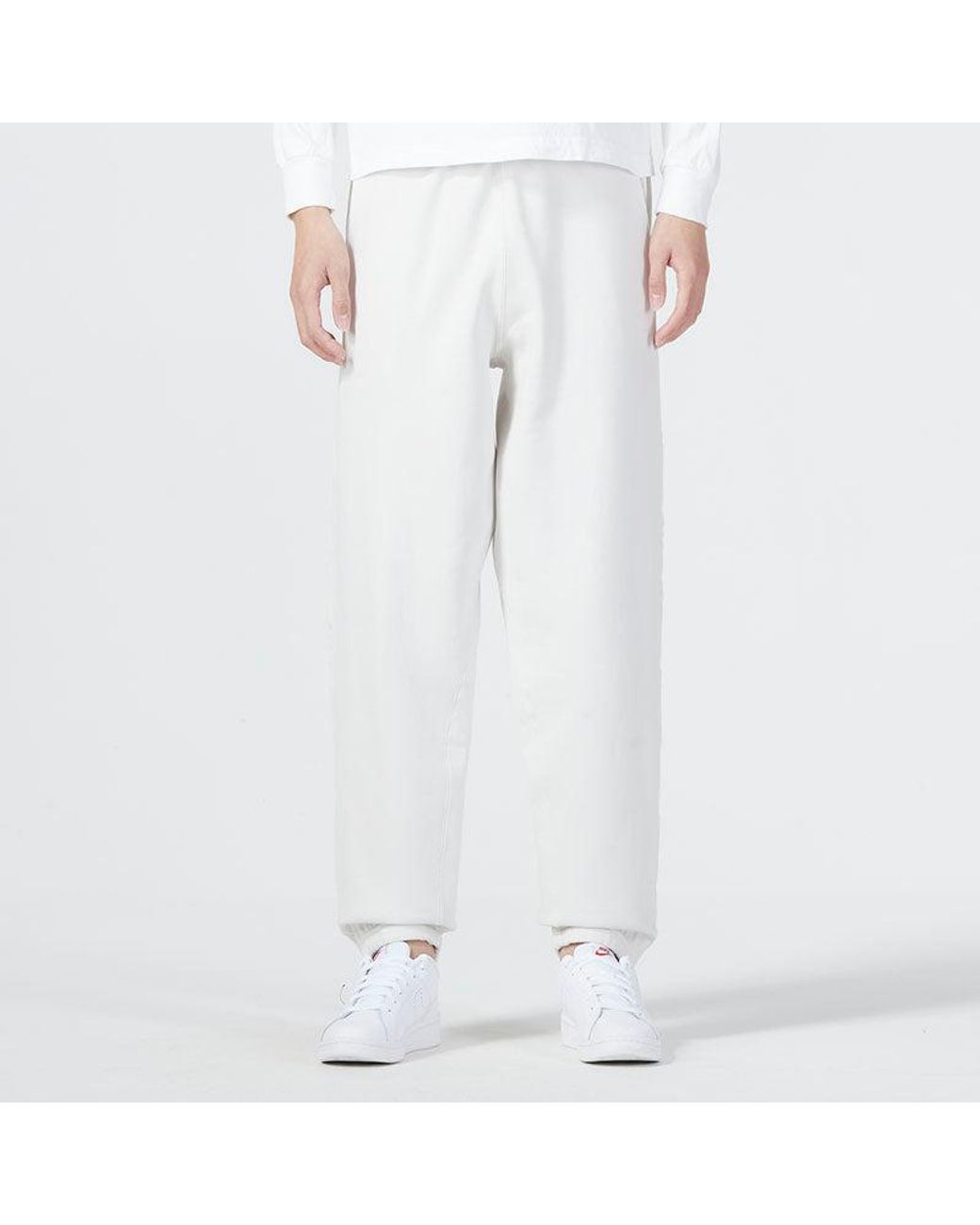 Nike White As Nk Solo Swsh Hw Bb Pant Logo for men