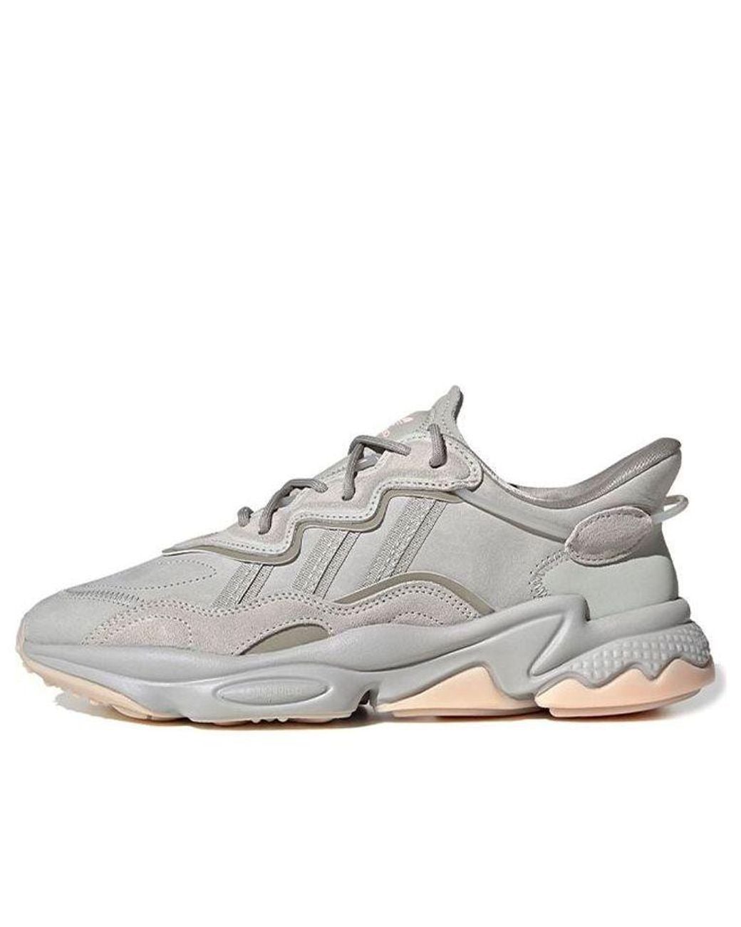 Adidas Gray Ozweego Shoes 'Feather Vapour' for men