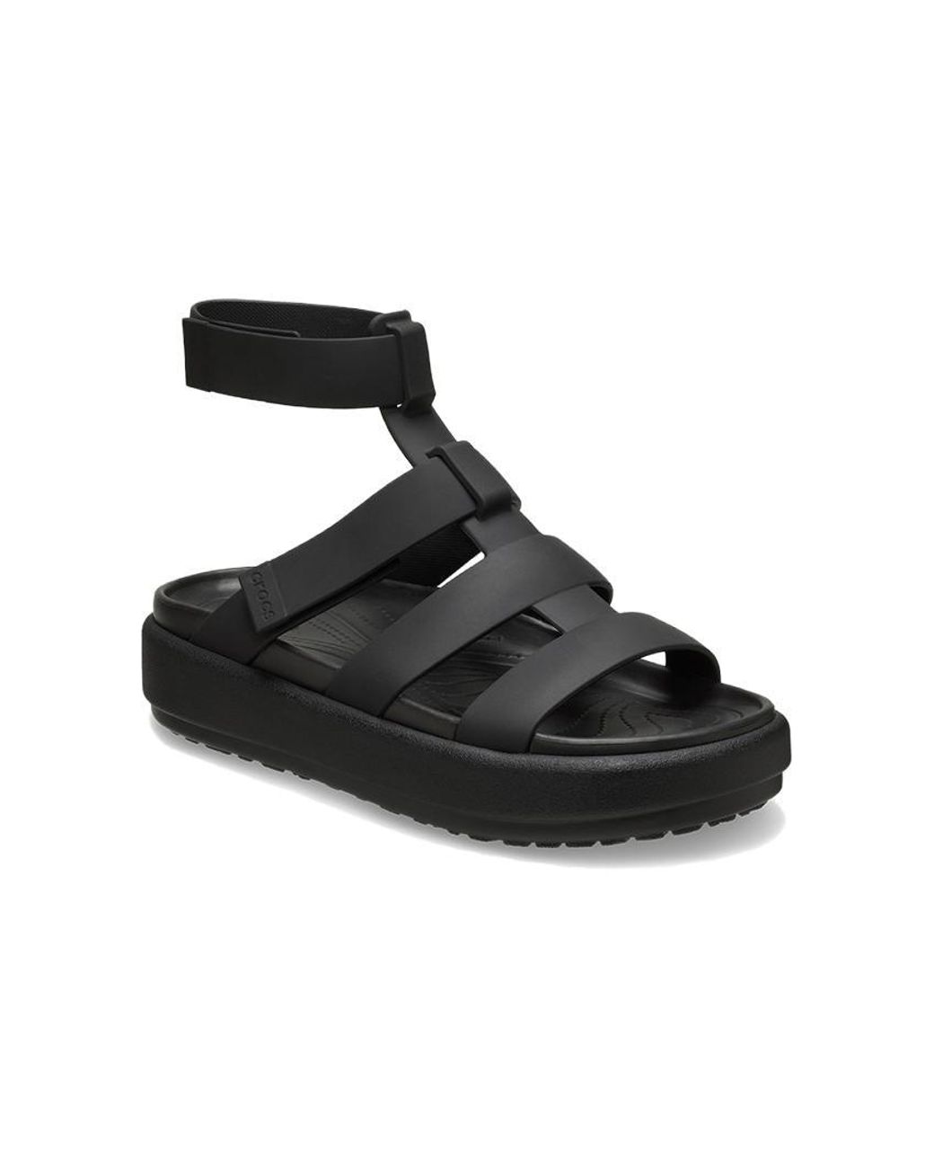 CROCSTM Black (Wmns) Brooklyn Luxe Gladiator Sandals