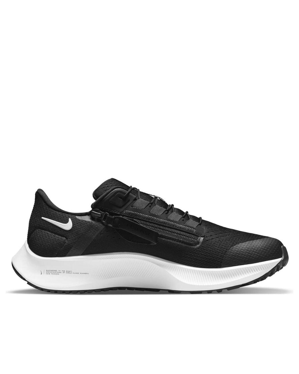Nike Black Air Zoom Pegasus 38 Flyease Easy On/off Road Running Shoes for men