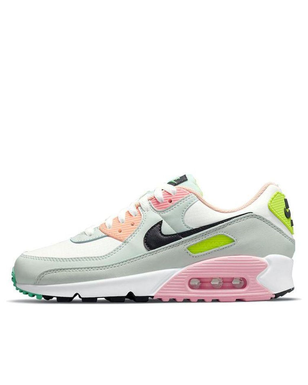 Nike Air Max 90 'white Volt Green Glow' for Men | Lyst