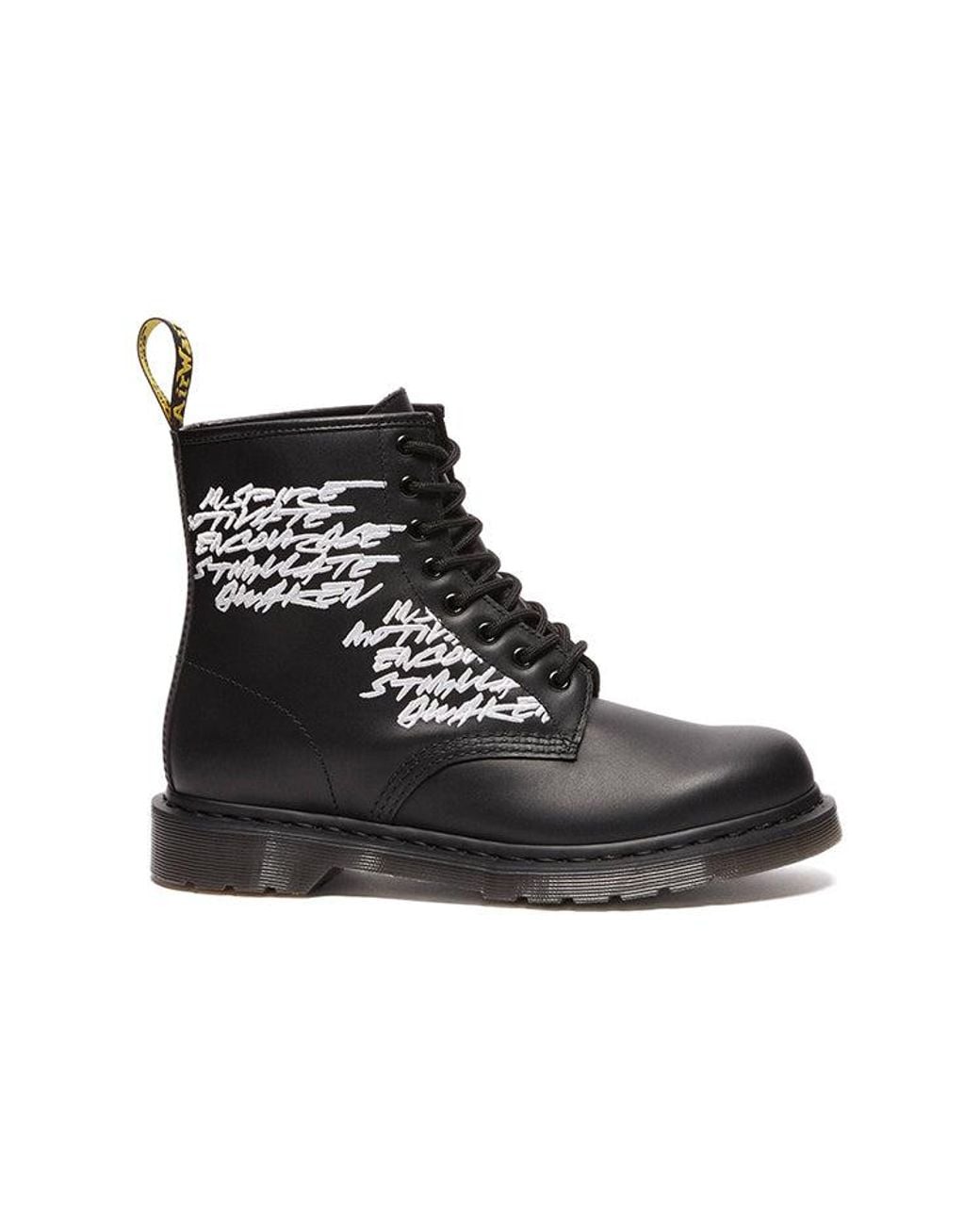 Dr. Martens Black Futura Laboratories X 1460 'Embroidered' for men
