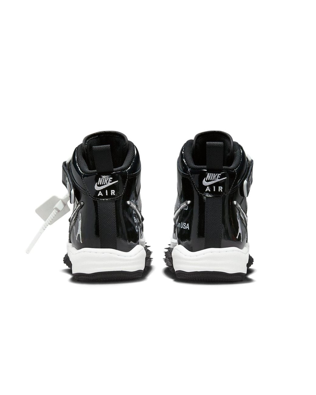 Nike Black Air Force 1 Mid "Off for men