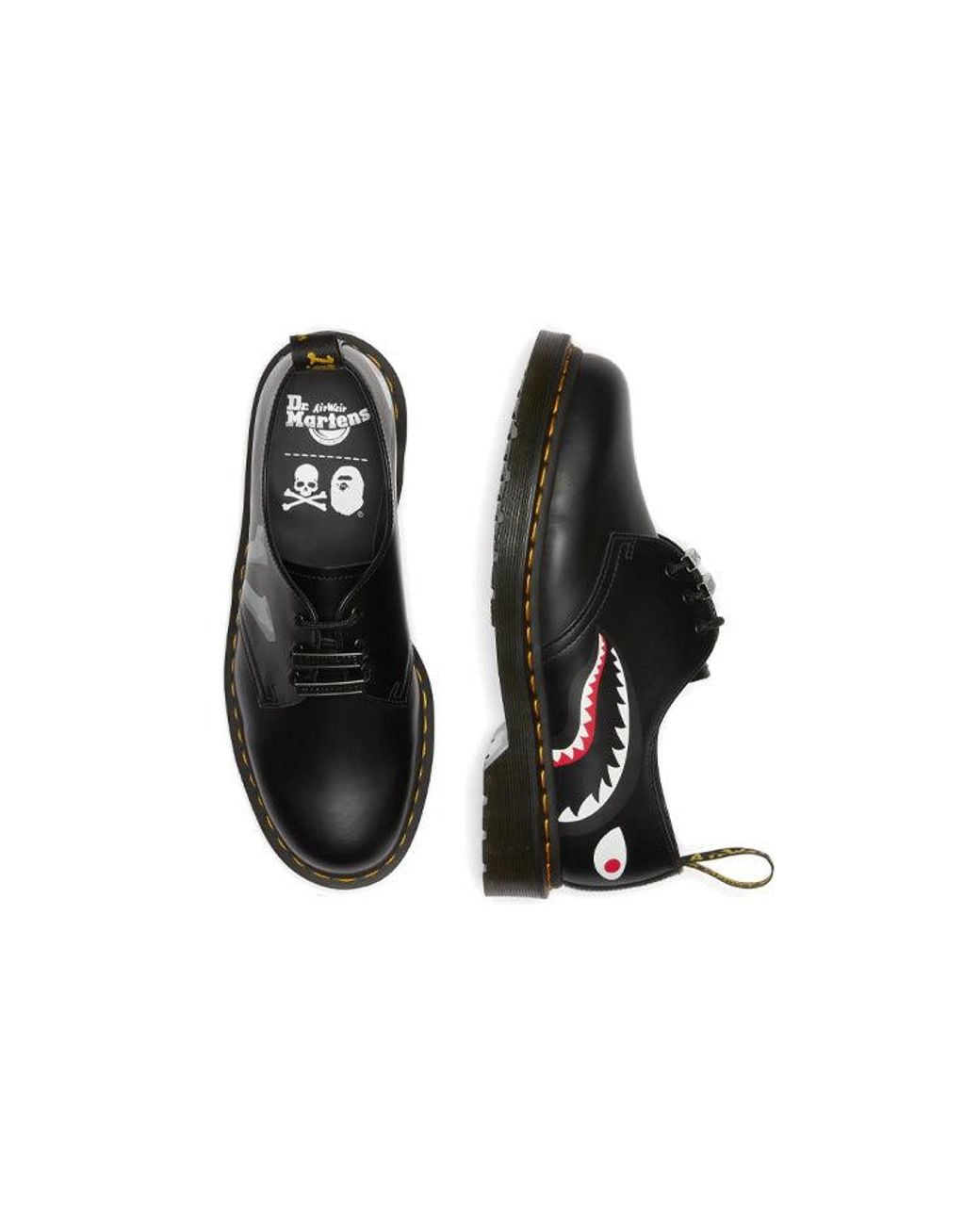 Dr. Martens Black Bape X Mastermind Japan X 1461 'Skull' for men