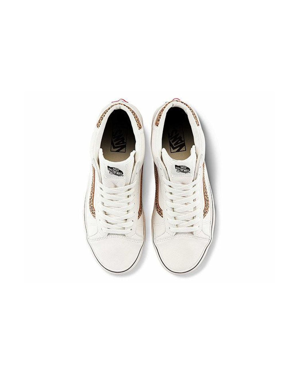 Vans White General Mid Skool Skate Shoes for men