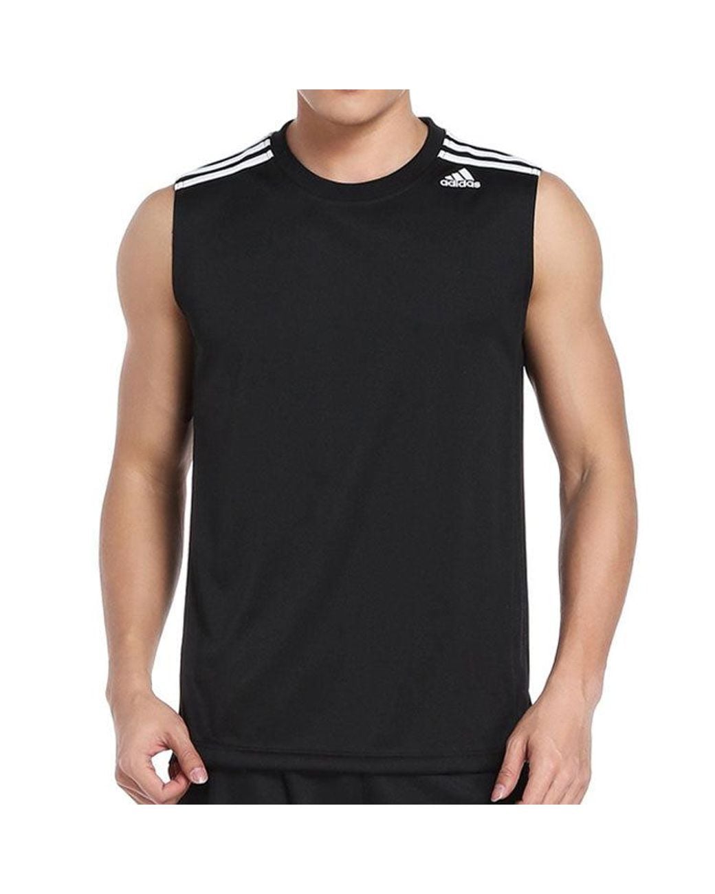 Adidas Blue All World Sleeveless Knitted Vest for men