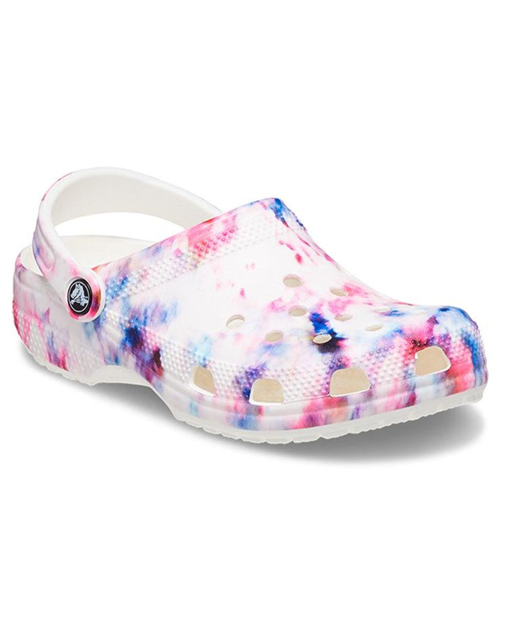 CROCSTM Pink (Wmns) Classic Tie Dye Graphic Clog 'Garnet & Multi'