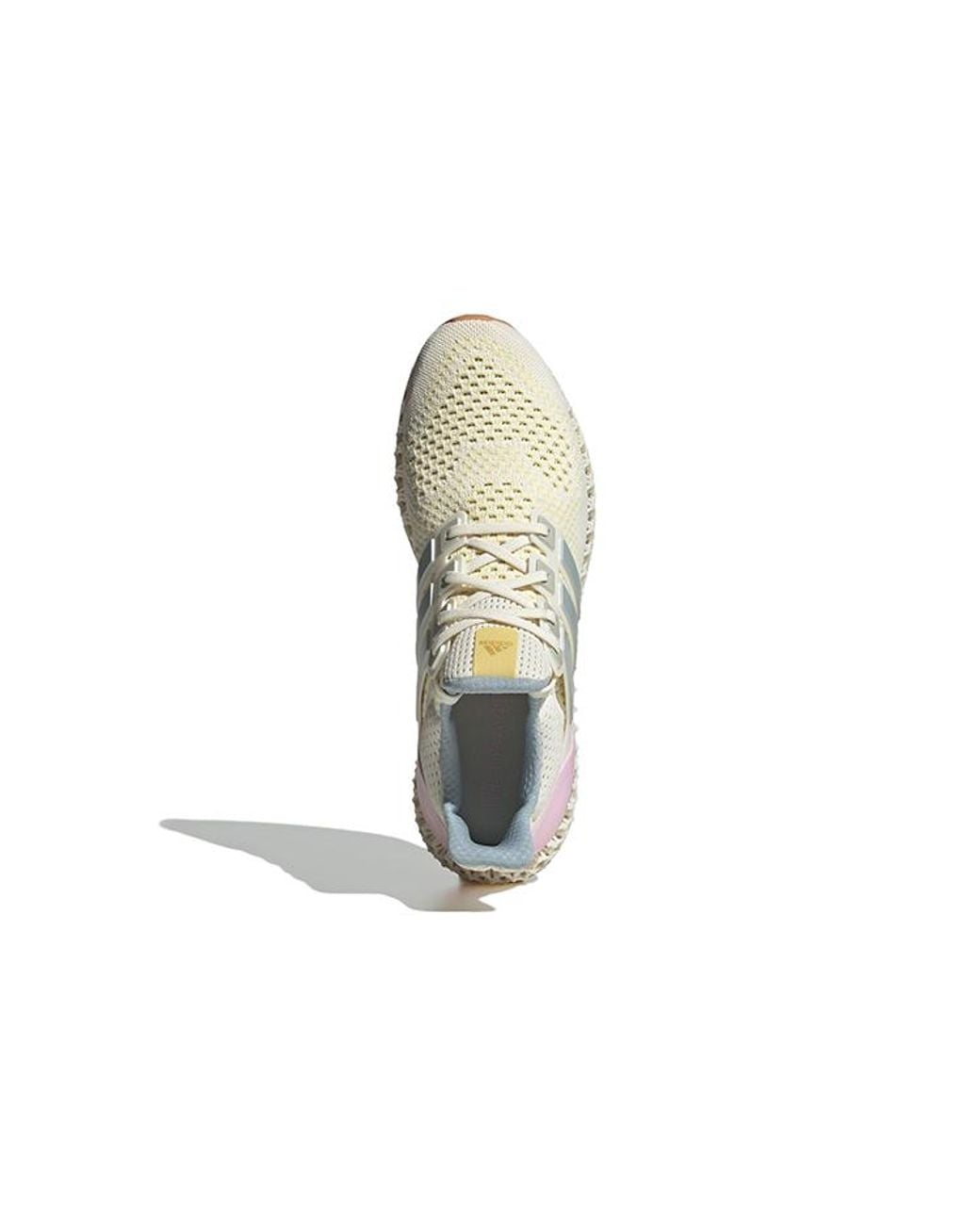 Adidas White Ultra 4D Shoes 'Off Orchid' for men