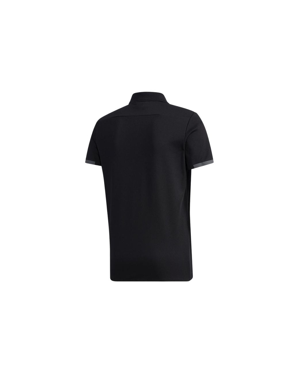 Adidas Black Solid Color Alphabet Printing Short Sleeve Polo Shirt for men