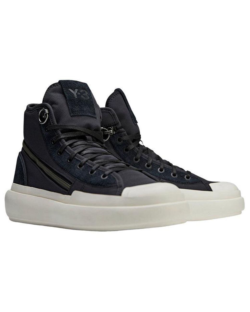Adidas Black Y-3 Ajatu Court High Off' for men