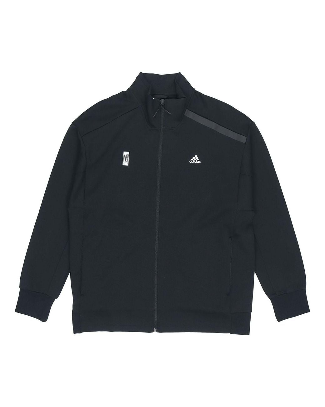 Adidas Blue Wj Tt Swt Casual Sports Stand Collar Jacket for men