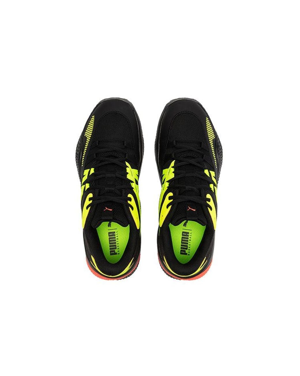 PUMA Black Court Rider 2.0 Glow Stick Lime Squeeze' for men