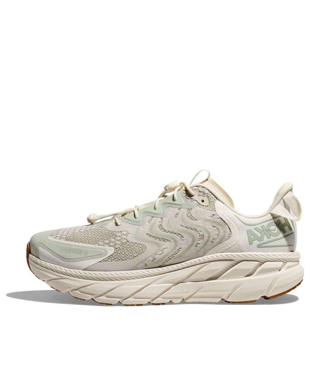 Hoka One One White Satisfy Clifton Ls Rubber-trimmed Mesh Sneakers for men