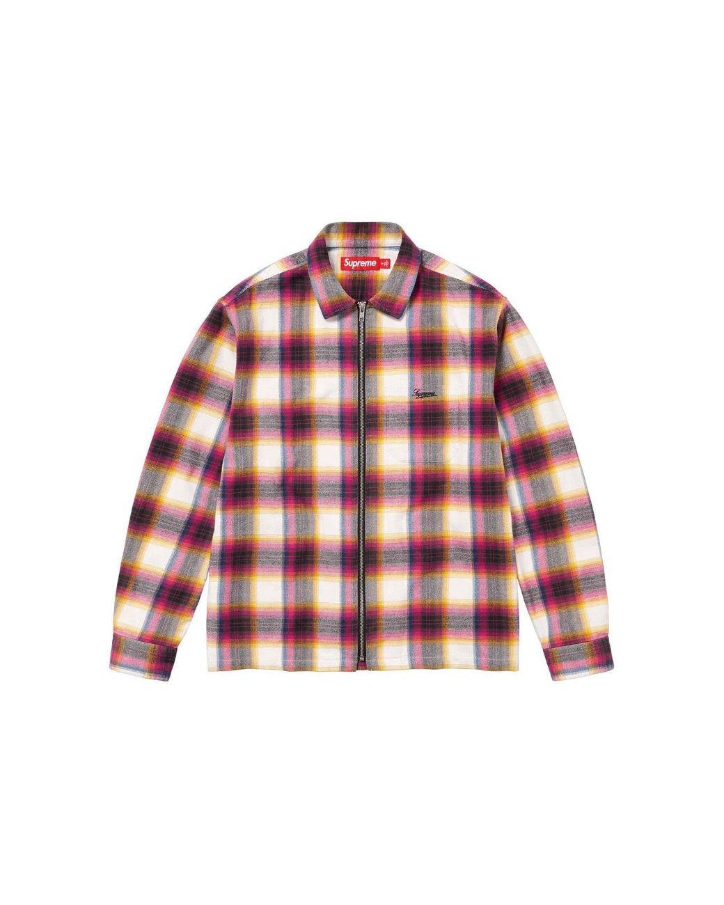 トップス Supreme Shadow Plaid Flannel ZipUp Shirt 2190912868.jpg?1709101246