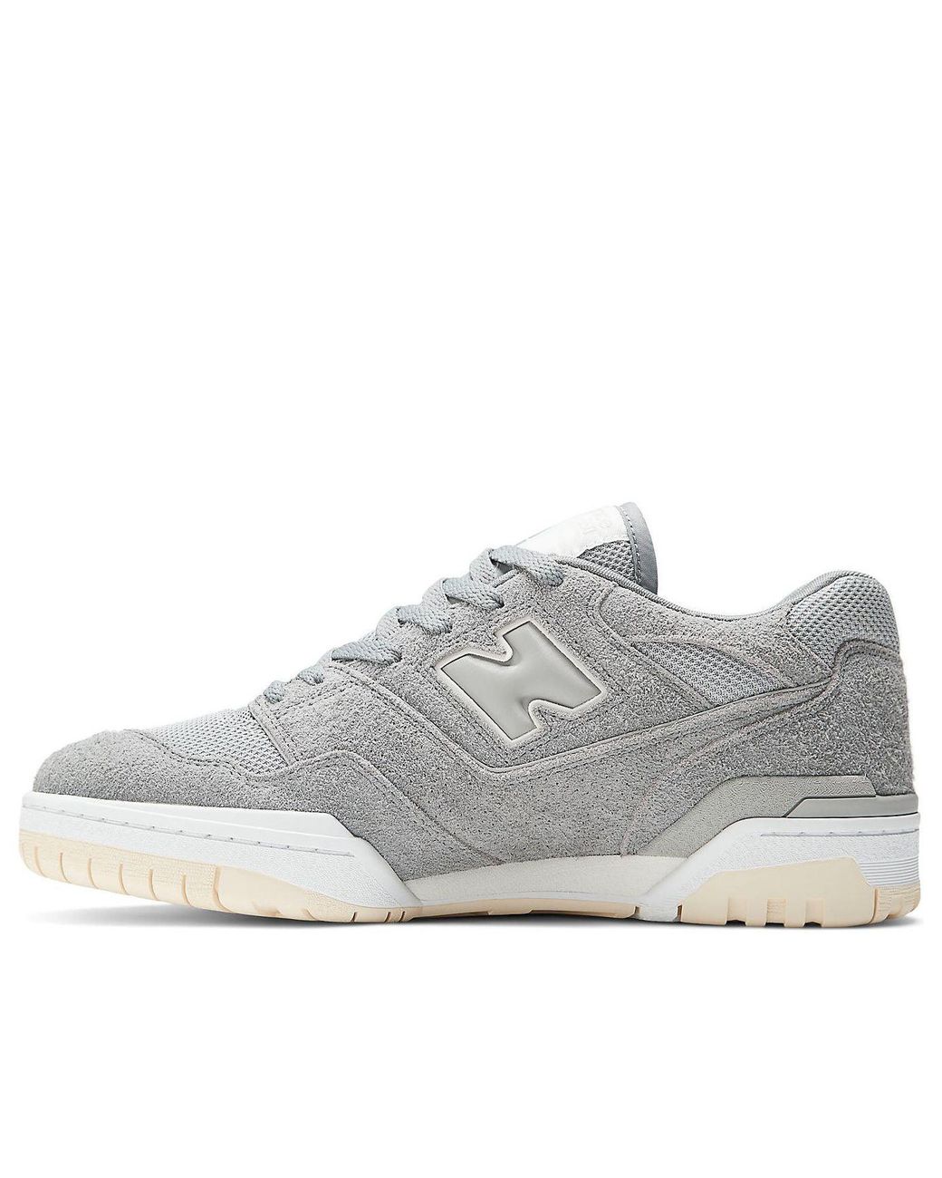 New Balance White 550 Suede' for men