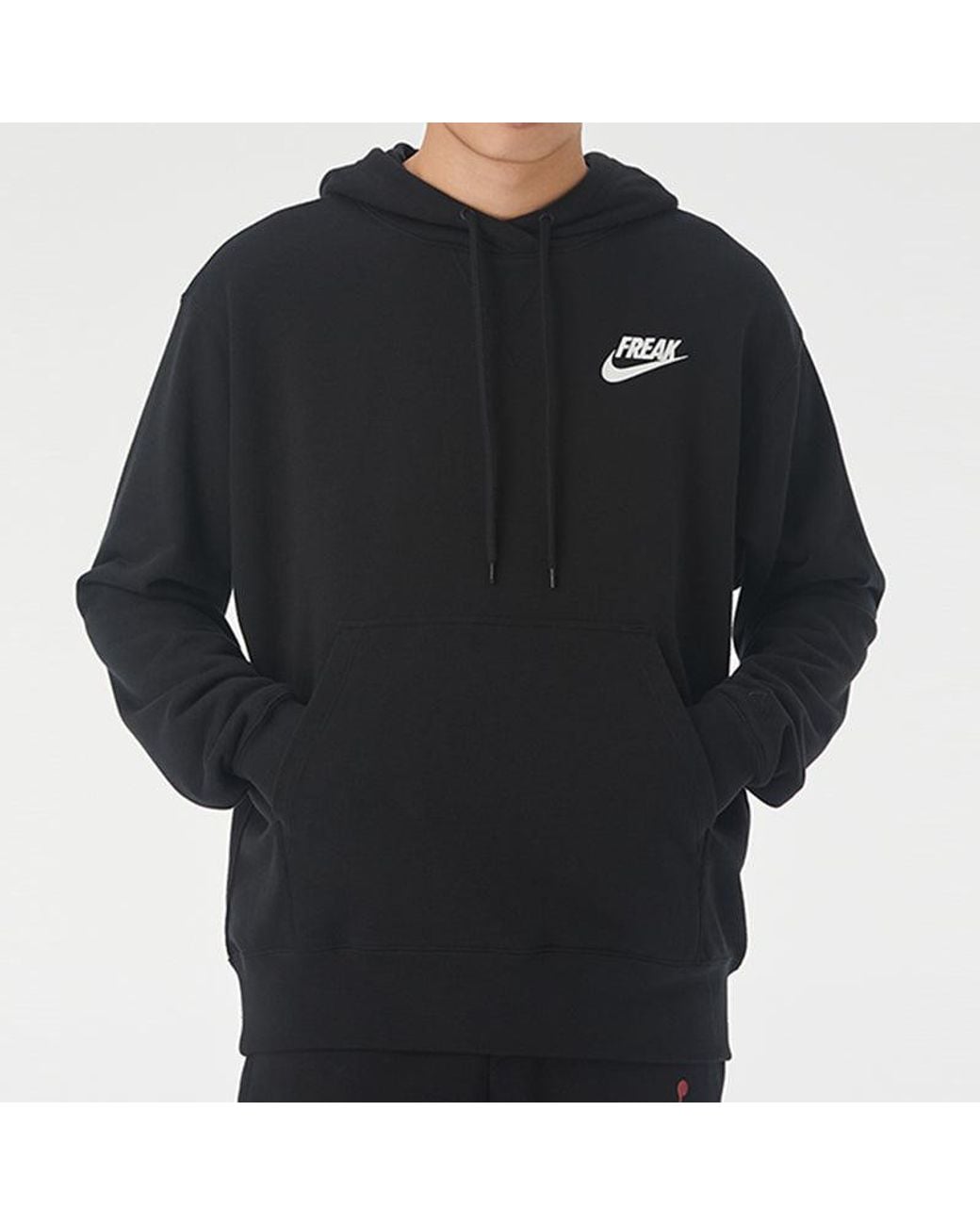 Nike Black Giannis Solid Color Pullover Hoodie for men