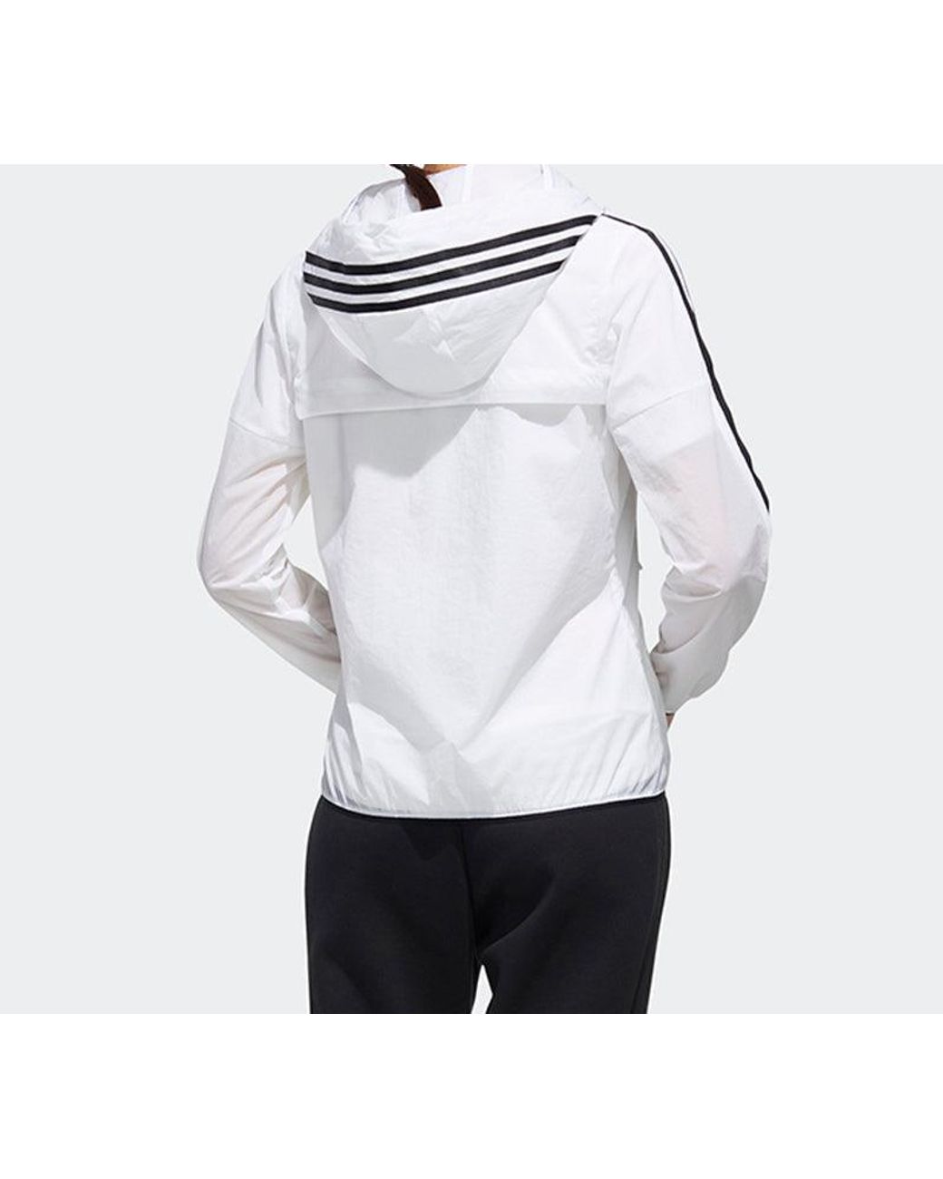 Adidas White (Wmns) Windbreaker 3S Jacket