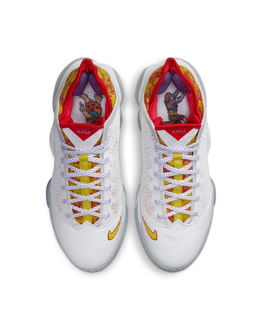 Nike White Flintstone X Lebron 19 Low 'Magic Fruity Pebbles' for men