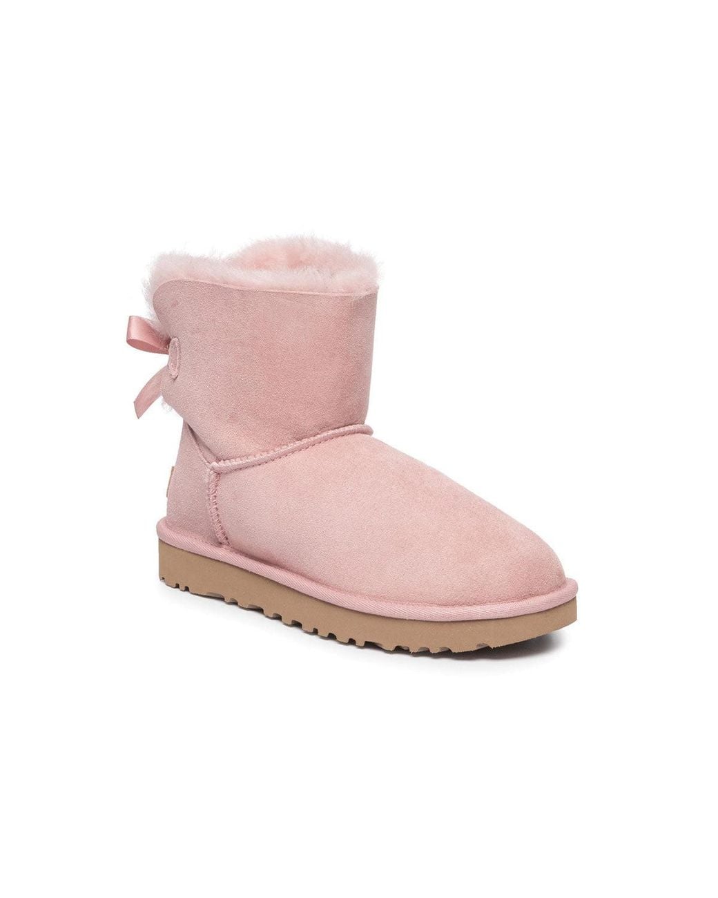 Ugg Pink (Wmns) Mini Baley Bow Ii Snow Boots