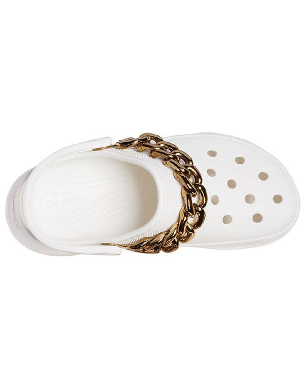 CROCSTM White (Wmns) Retro Chain Sandals