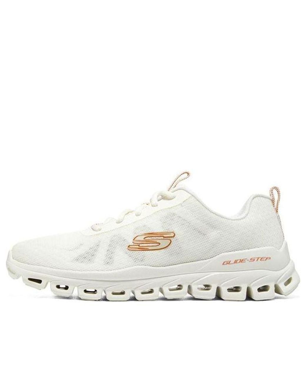 Skechers White Glide-Step Shoes for men
