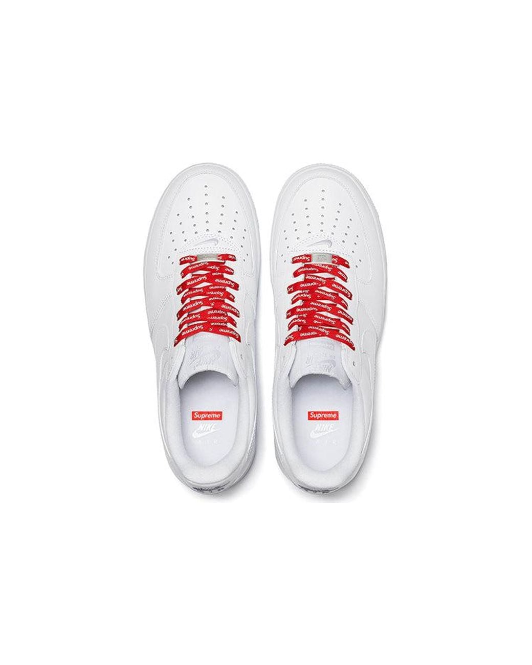Nike White X Supreme Air Force 1 Low 'Box Logo for men