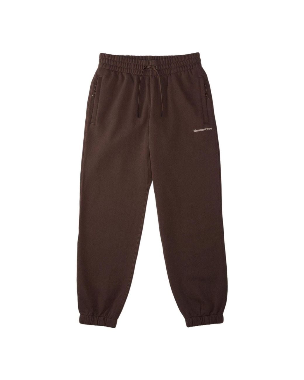 Adidas Brown Originals X Pharrell Williams Crossover Solid Color Lacing Bundle Feet Sports Pants for men