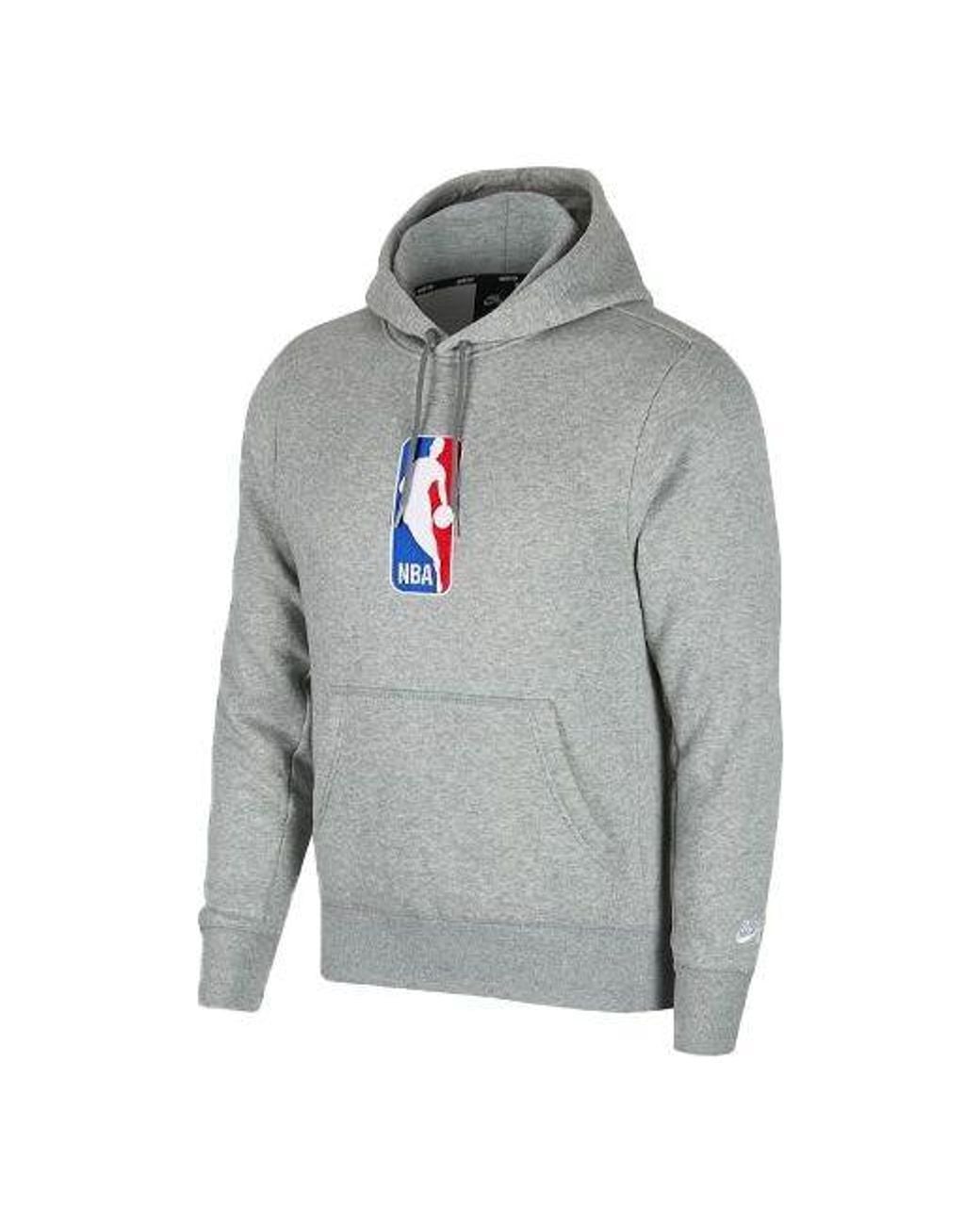 Nike Gray Sb X Nba Crossover Casual Sports Hooded Printing for men