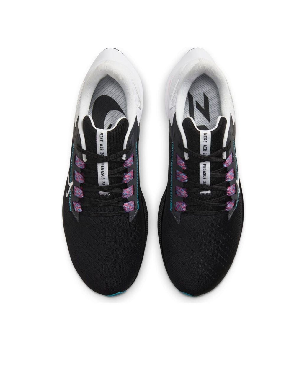 Nike Black Air Zoom Pegasus 38 Metallic' for men