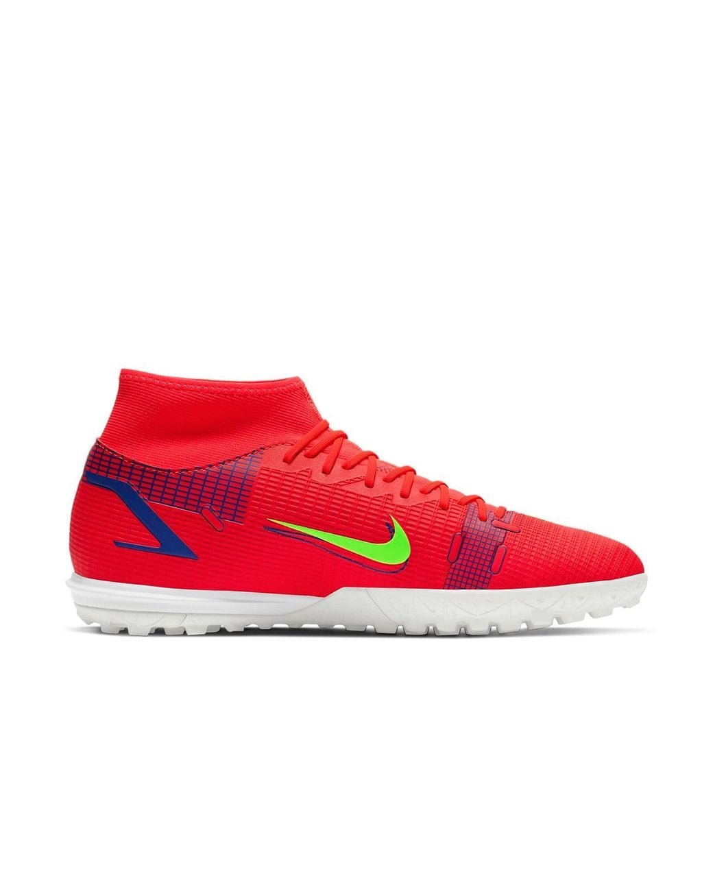 Nike Red Mercurial Superfly 8 Academy Tf Turf Neon' for men
