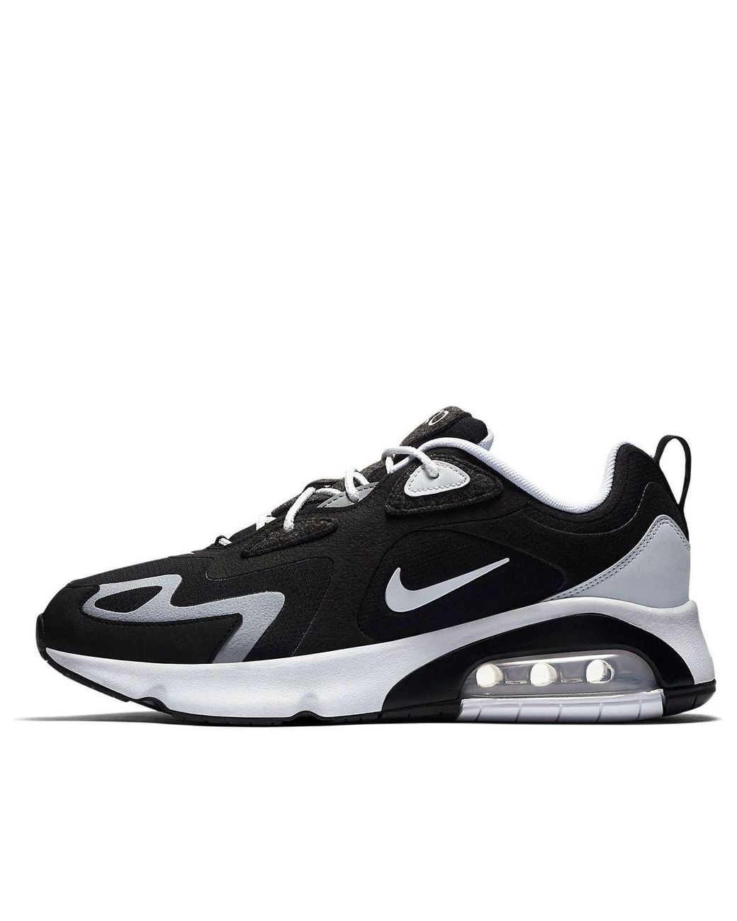 nike air 200 black white