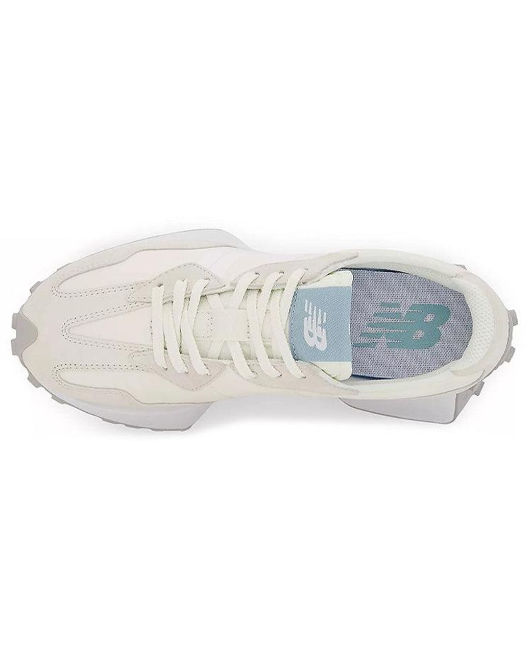 New Balance White 327