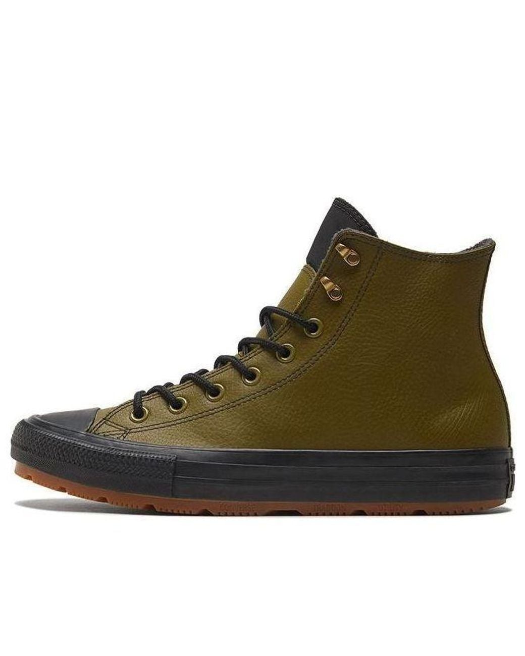 Converse Brown Chuck Taylor All Star Winter Leather High 'Dark Moss' for men