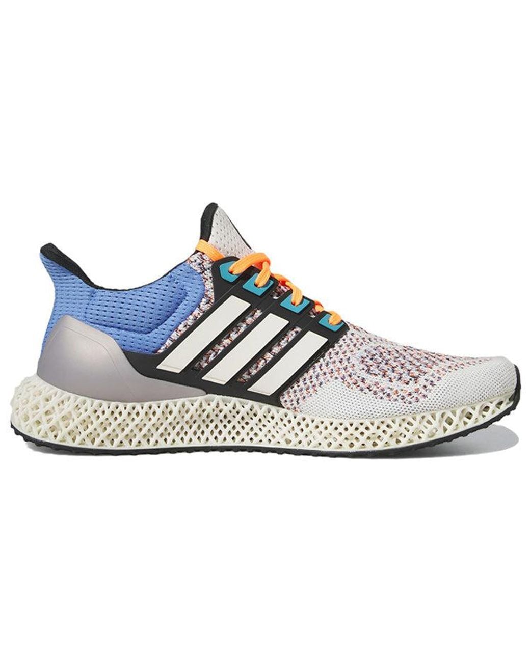 Adidas Blue Ultra 4D Running Shoes 'Chalk Fusion' for men