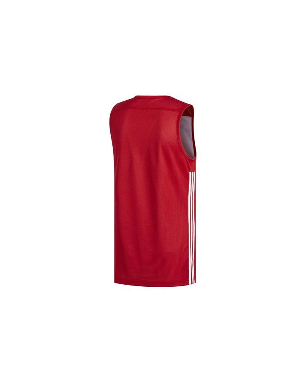 Adidas Red Knitted Breathable Basketball Vest for men