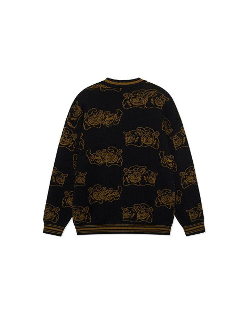 Li-ning Black Rijindoujin Graphic Crew Neck Sweater for men