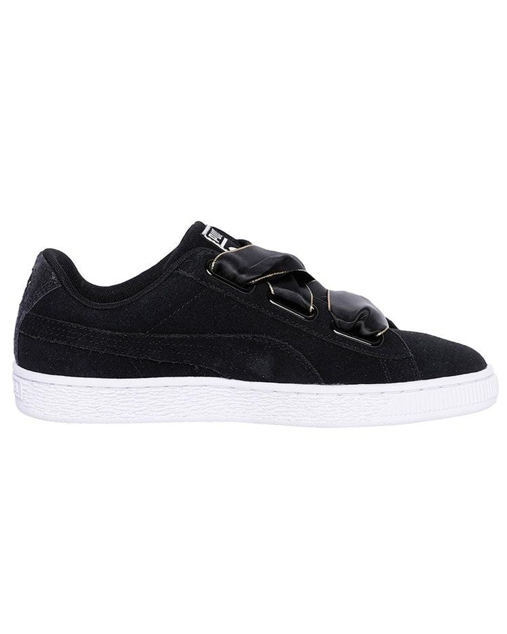PUMA Black (Wmns) Suede Heart Galaxy