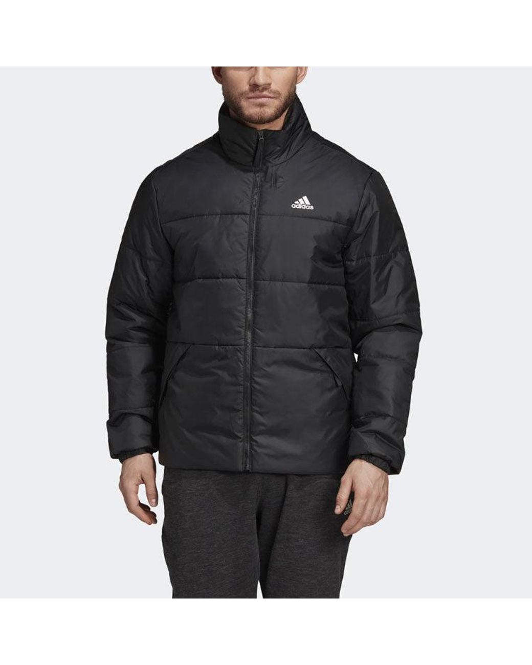 Adidas Blue Bsc 3-Stripes Insulated Winter Jacket for men