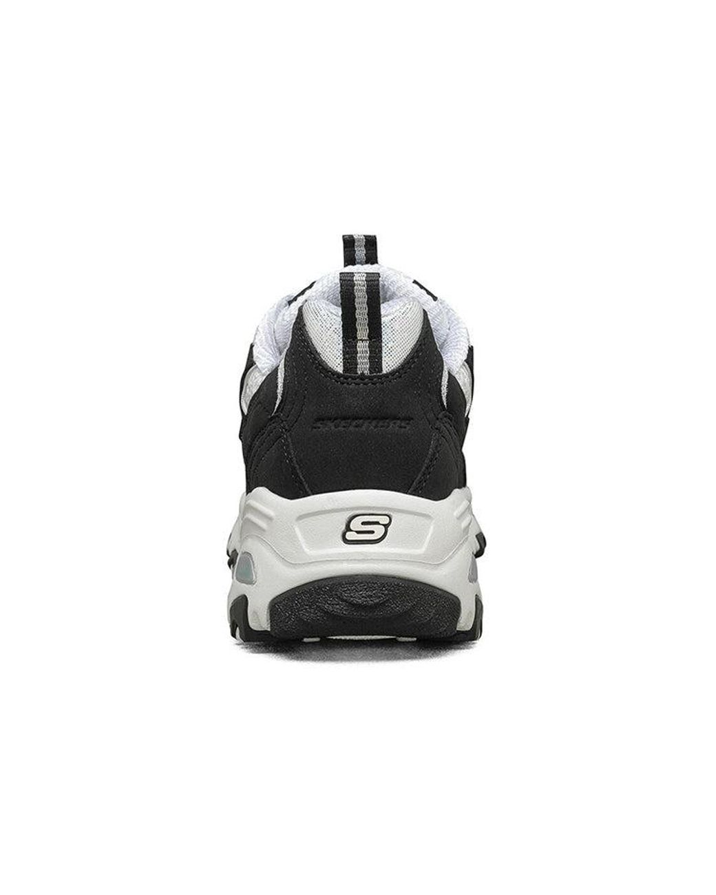 Skechers Black (Wmns) D Lites 1.0 Fashion Running Shoes
