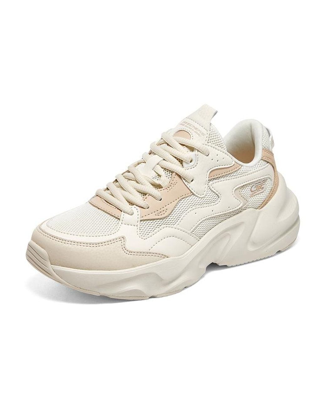 Skechers White (Wmns) Bob's Sport Bobs Bamina Shoes 'Cream'