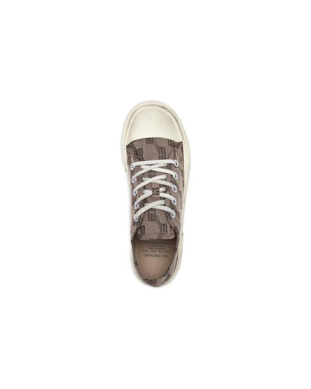 Balenciaga Brown (Wmns) Paris Low Top Sneakers Bb Monogram Cotton And Rubber'