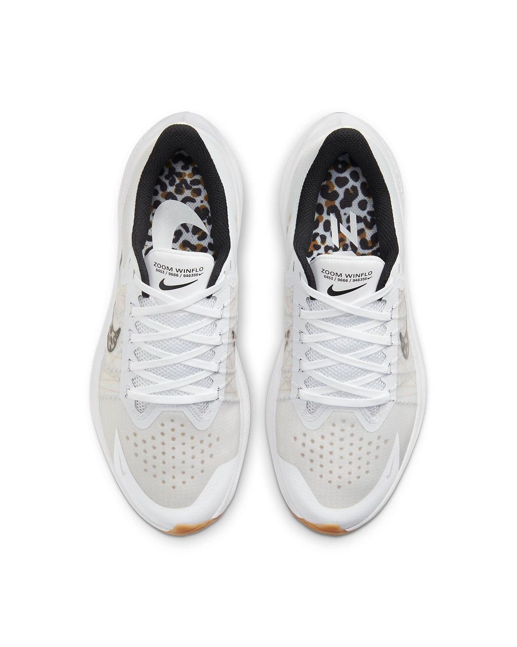 Nike White (Wmns) Air Zoom Winflo 8 Premium Leopard'