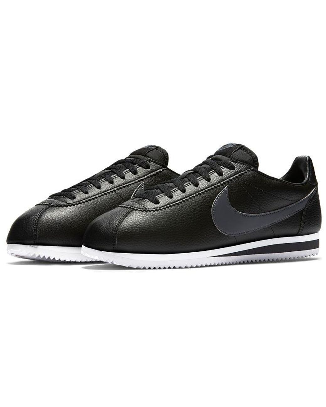 Nike Black Classic Cortez Leather 'Anthracite' for men