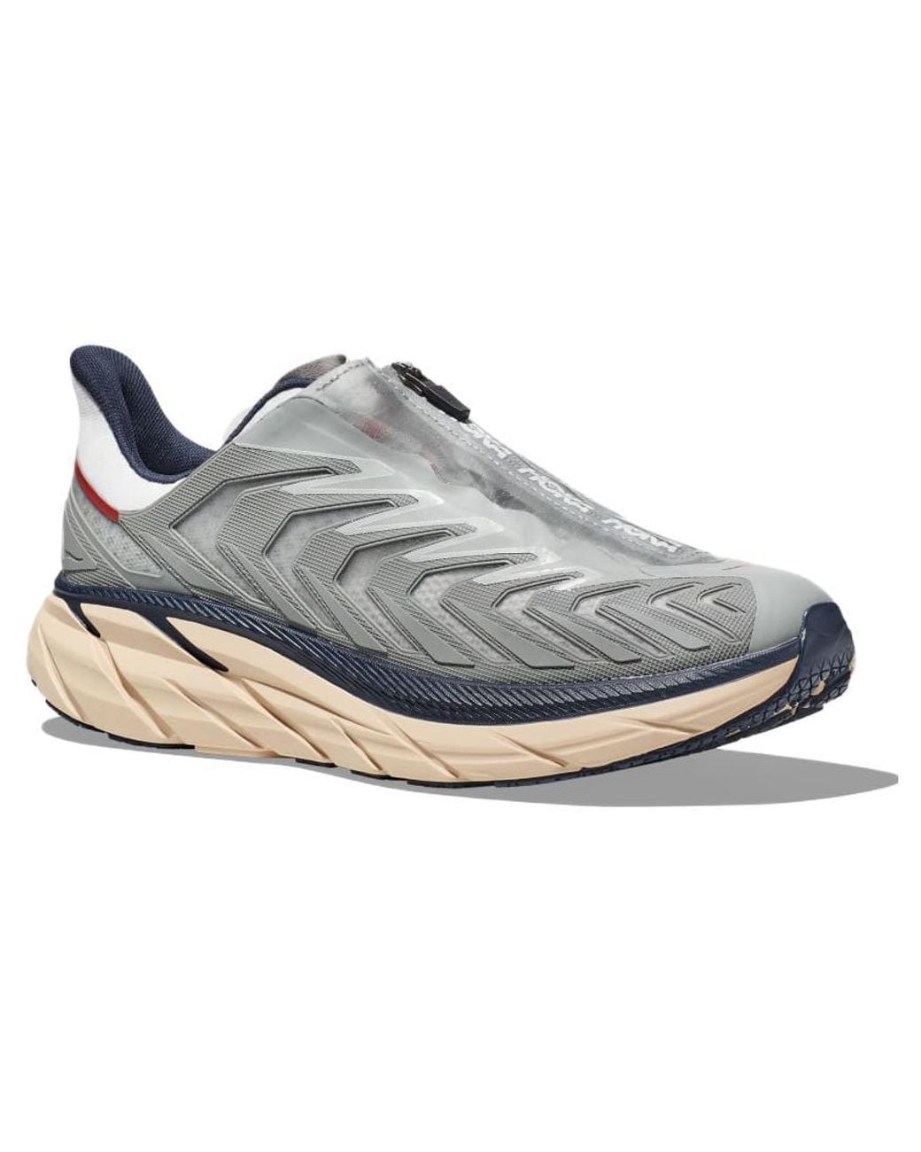 Hoka One One Gray Project Clifton Knitted Running for men