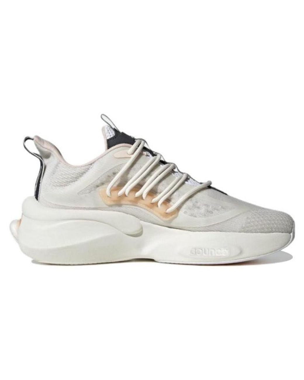 Adidas White Alphaboost V1 Shoes
