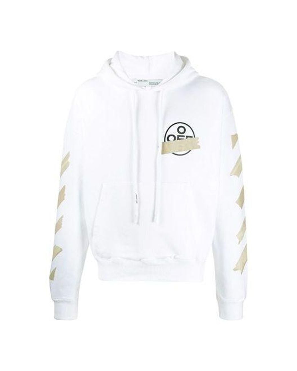 Off-White c/o Virgil Abloh White Arrows Sketch Logo Loose Sweater Tape for men