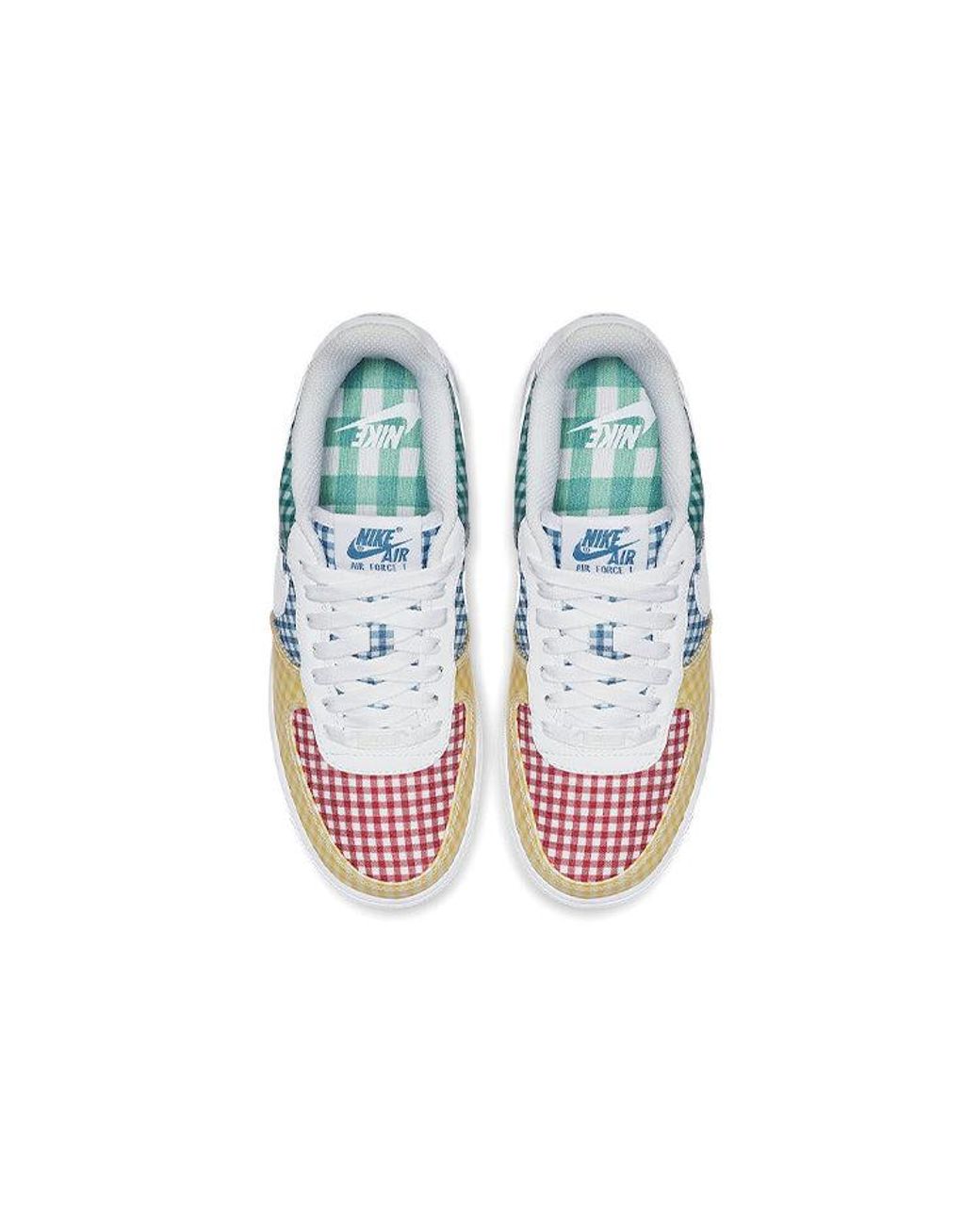 Nike Blue (Wmns) Air Force 1 Low Qs 'Gingham Pack