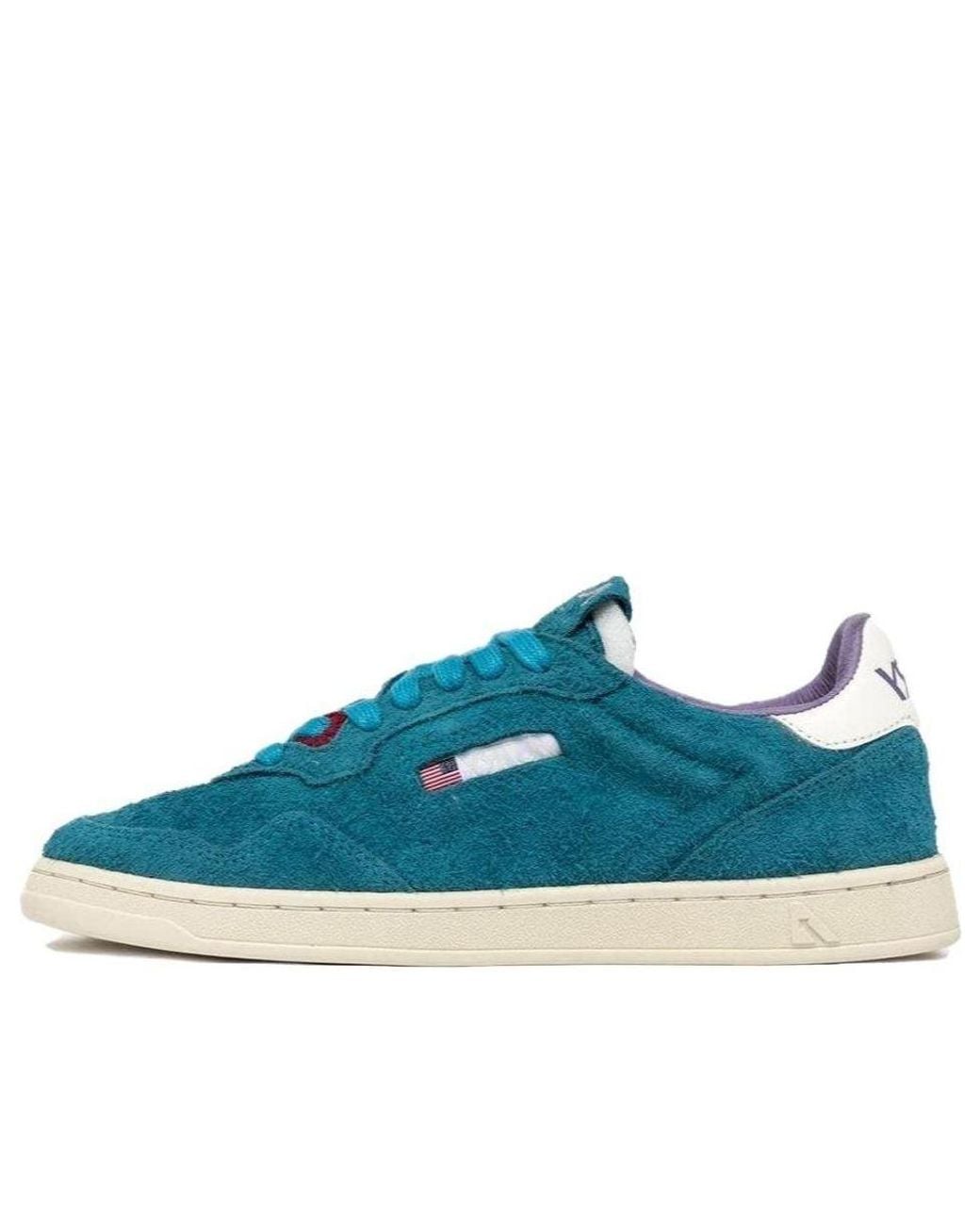 Autry Blue (Wmns) New Flat Low Suede 'Zafiro And Alyssum'